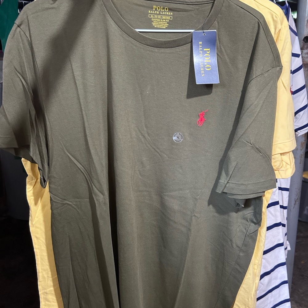 Polo by Ralph Lauren Olive Green Men's Shirt